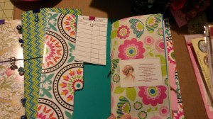 junk journal insides business card holder